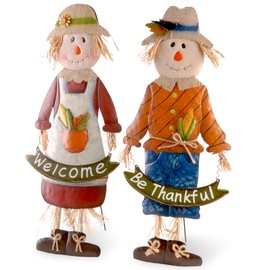 National Tree Company Autumn Décor| Country Children Scarecrow Set - 27.5 Inch