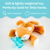 Queebi PaciBuddy Fox Pacifier Holder - Plush Toy with Universal
