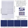 FREEBLOSS 4Set Sashiko Stencil Kit Sashiko Water Soluble Template Coaster