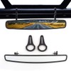 Motobiker 15" Wide Rear View Race Mirror Convex Mirror with