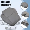 SecosAutoparts Driver Side Bottom Replacement Leather Seat Cover Graphite Gray