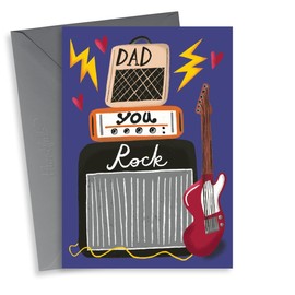 Classic Birthday Card - For Dad - You Rock