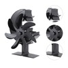 Heat Powered Stove Fan 7 Blade Moon Model Silent Operation