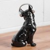 Large French Bulldog Silver Headphones Ornament Sculpture Statue Gift Frenchie