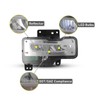 HEADLIGHTSDEPOT LED Fog Light Kit With Clear Lens Compatible With