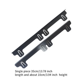 SHCINO Stainless Steel Kitchen Stoves Counter Cover Stovetop Seam Cover for Countertop，Adjustable 13.8-27.5in.Stove Gap Filler,Adjustable Kitchen Accessorise for Homer,Matte Black