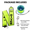 4ft Yellow Scuba Diving Open Bottom Surface Marker Buoy (SMB)