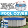 Round Swimming Pool Dust Cover Solar Heating Protector Dust Proof