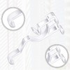 Valance Clips ZZLZX 10PCS 2-1/2" Clear Plastic Window Blinds Hidden