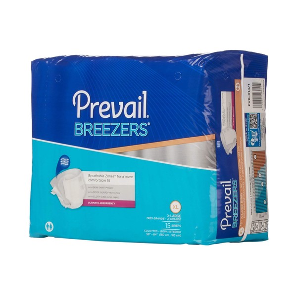 Breezers By Prevail Brief X-large 59 - 64 Case of 60 by First Quality