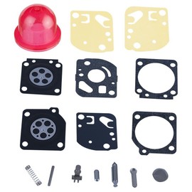 Hipa Carburetor Rebuild Kit with Primer Bulb for ZAMA Carbs Ryobi Ryan IDC Homelite # RB-29