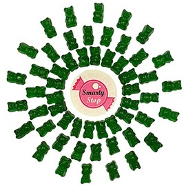 Smarty Stop Gummy Bears (Green Apple, 2 Pound (Pack of 1))