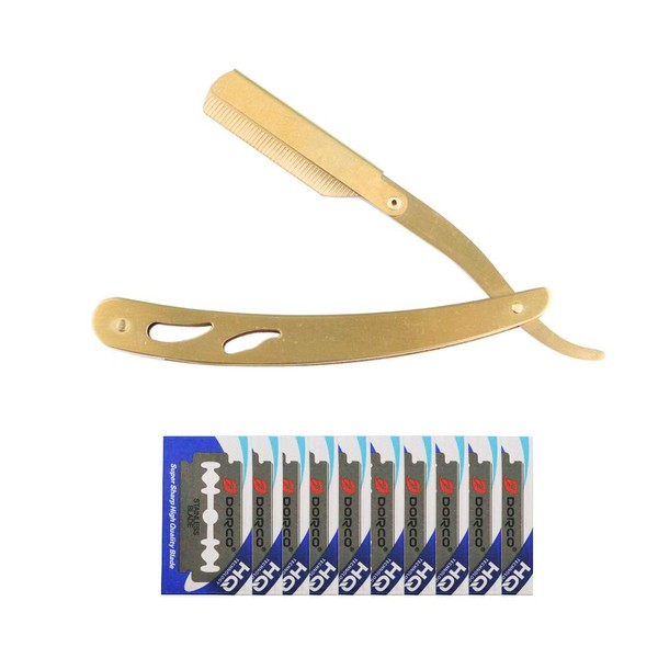 CESFONJER Men's Shaving Razor, Folding Razor, Barber Razor Hair Skin,