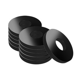 Offgridtec Washer Black Stainless Steel V2A DIN304 M10 x 25 mm Pack of 50