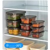 Yutry&lyin 3PCS Rectangle Plastic Food Storage Box Sets with Lids,