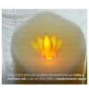 12 Velas Luz Led Ámbar Derretidas Navidad Halloween 9cm