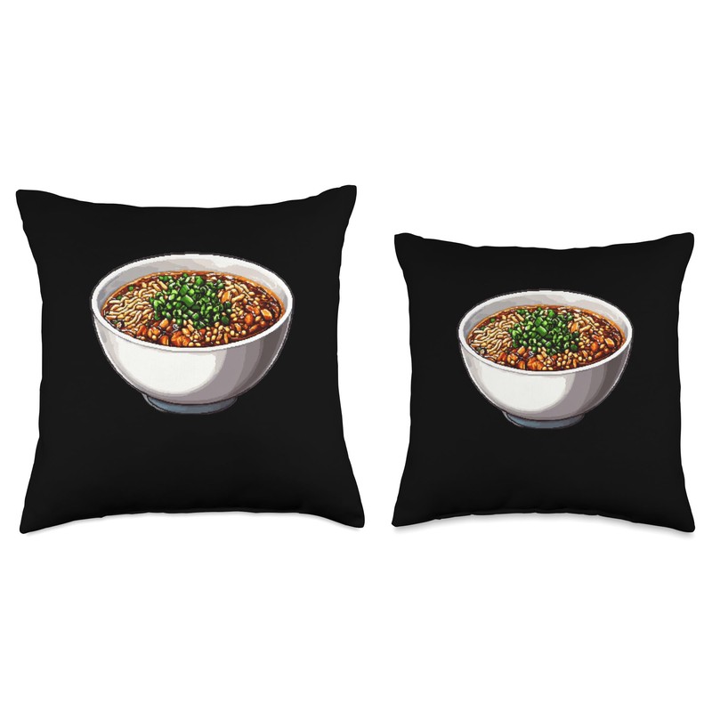 Furikake 16 Bit Pixel Art Throw Pillow