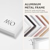Opposite Wall Aluminium Metal Picture Frame, 11x14 in White Sleek