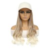 AliRobam Hat Wigs Long Baseball Cap Wig with Wavy Ends