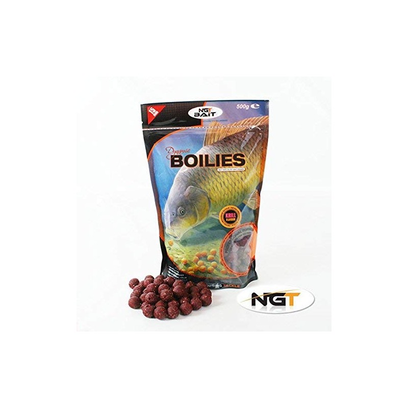NGT Insulated Bait Bin Boilies with Crusher Liquids and PVA