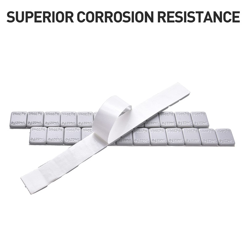 Aain 1/4oz,Stick on Adhesive Wheel Weights,576pcs,48strips/Box,Grey