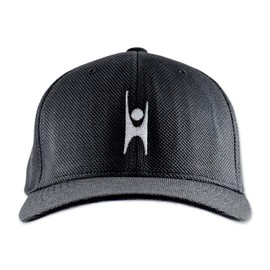 Humanist Symbol Embroidered Flexfit Adult Cool & Dry Sport Cap Hat - [Black][L/XL]