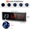 PELLOR Gym Timer, Gym Clock, Large Digital Timer Stopwatch Count