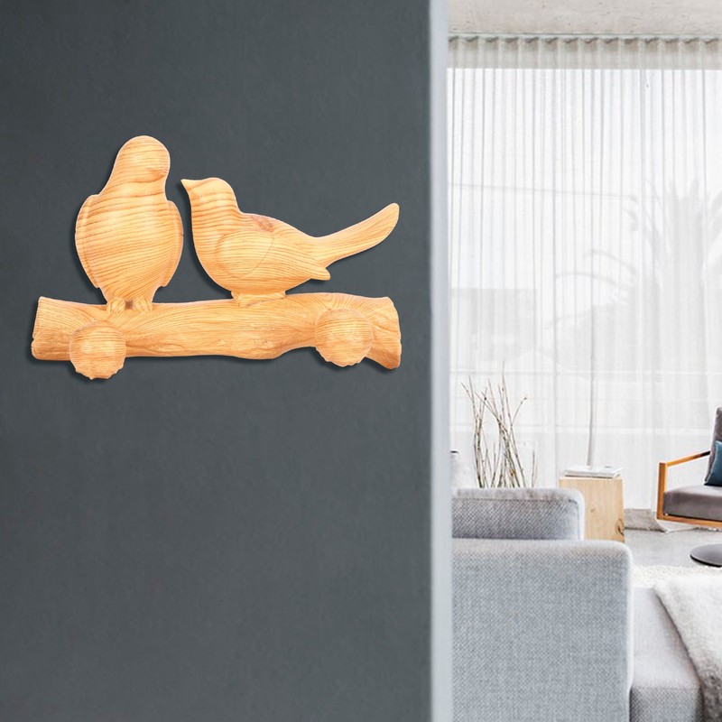 Resin Bird Coat Hook Wall Mounted Hat Towel Bag Hanger
