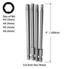 Yakamoz 16Pcs 4-in-1 Multi Long Magnetic Screwdriver Bit Set with