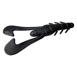 Tackle HD 8-Pack Speed Bug Bass Fishing Lure, 5-Inch Craw Fishing Bait with Curly Claws, Crawfish Soft Plastic Fishing Lures for Freshwater or Saltwater, Black