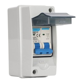MEKOTRIN DC Circuit Breaker Solar Isolator Switch 63A 1000V - Miniature PV Solar Disconnect Switch with IP65 Water-resistant Cover for Solar Panel Grid System Home, RV Use