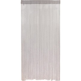 Noren Workshop 21568 String Curtain String Screen, Beauty Salon, Bar, Salon, Gray, Width 35.4 x Length 82.7 inches (90 x 210 cm)