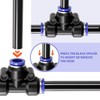 Bwintech 12 Pcs 6mm 3 Way Tee Push in Connect
