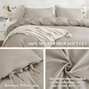 annadaif Light Tan Duvet Cover Queen(90x90 Inch), 3 Pieces (1