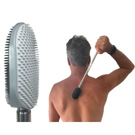 The Ultimate Extendable Back Scratcher, Scalp and Back Massager, & Exfoliator Gifts for Men and Women Double-Sided Itch Reliever, Expandable Scratch Large Surface, Delivers A Deep Soothing Scratch