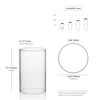 WGVI Hurricane Candle Holder Sleeve, Wide 4", Height 6", 2