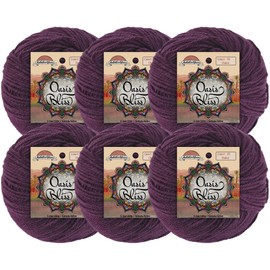 JubileeYarn Oasis Bliss Yarn - Baby Weight Acrylic Blend - 25g/Ball - Chakra - 6 Balls