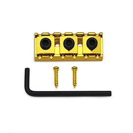 SAPHUE 42MM Guitar Tremolo Bridge Locking Nut 1-11/16"for Floyd Rose Style Electric Guitar Tremolo Bridge Lock System (Gold)