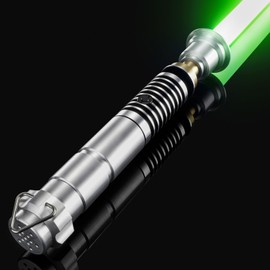 CVCBSER Upgrade App Control LK Dueling Lightsaber, Motion Control 16 Sets Sound Effects 3 Light Effects and 16 Colors Change, Smooth Swing Metal Light Sabers for Adults (RGB-LK)