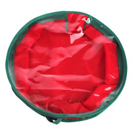 Bolsa de Almacenamiento de Coronas, Contenedor de Coronas, Bolsas de Coronas Navideñas con Ventana Transparente para Vacaciones (50 * 50 * 15cm)