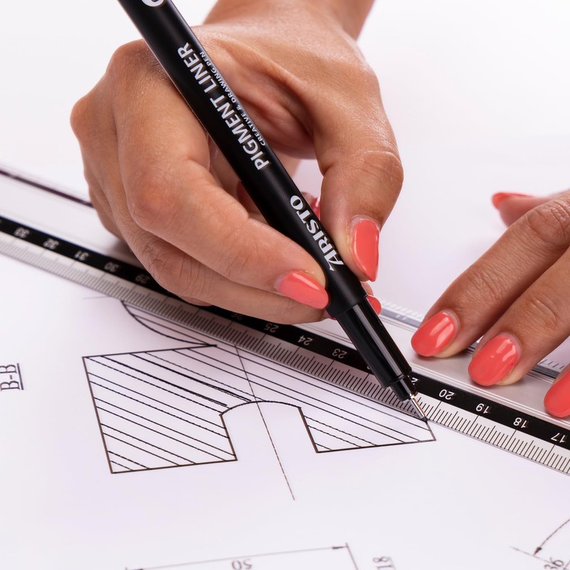 Pigmentliner Aristo Set 3 Pieces: 0.3.0.5.0.7 in Storage Box