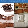 3/8 Inset Cabinet Hinges Oil Rubbed Bronze,50 Pack (25 Pairs)