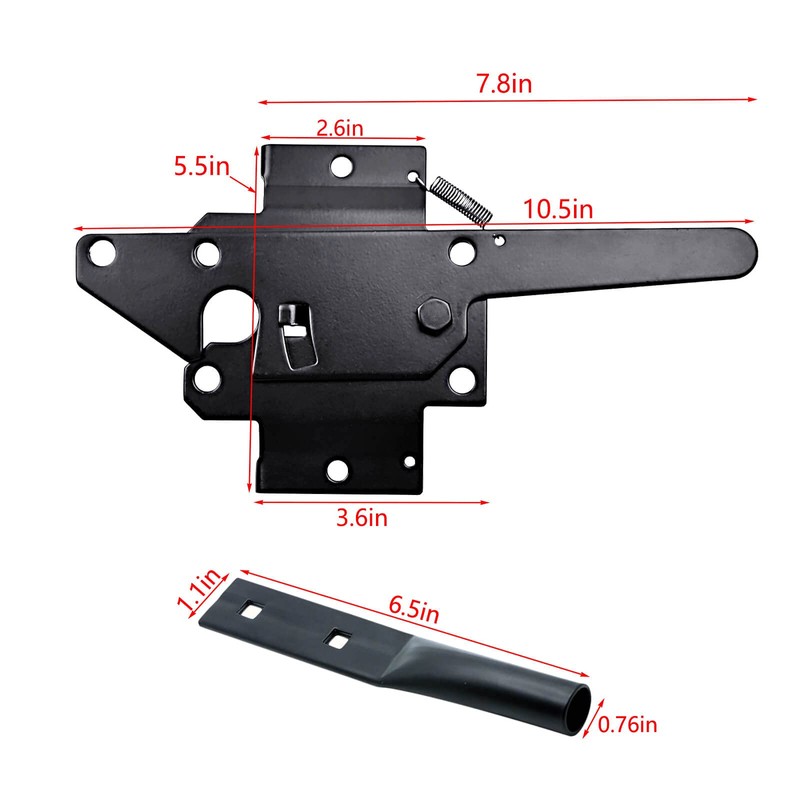 Heavy Duty Self-Locking Post Mount Automatic Gravity Lever Gate Latch