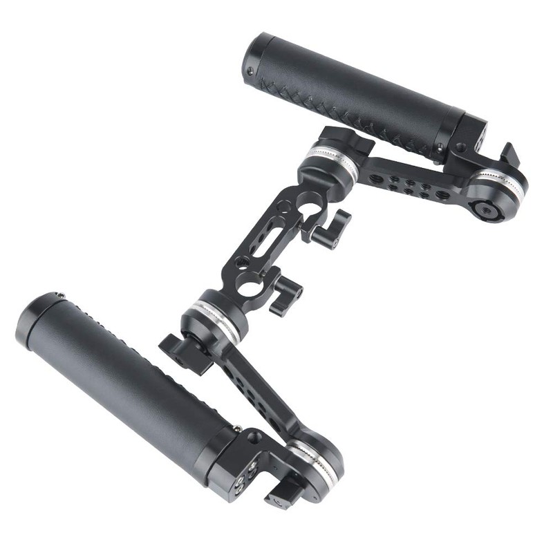 NICEYRIG Leather Rosette Handle Handgrip Kit with Rosette Extension Arm,