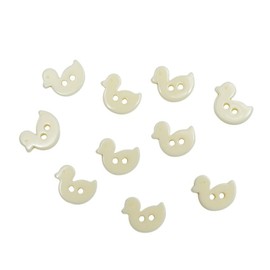 10PCS Resin Button with Duck Pattern,2-Hole Button,0.51 * 0.47inches