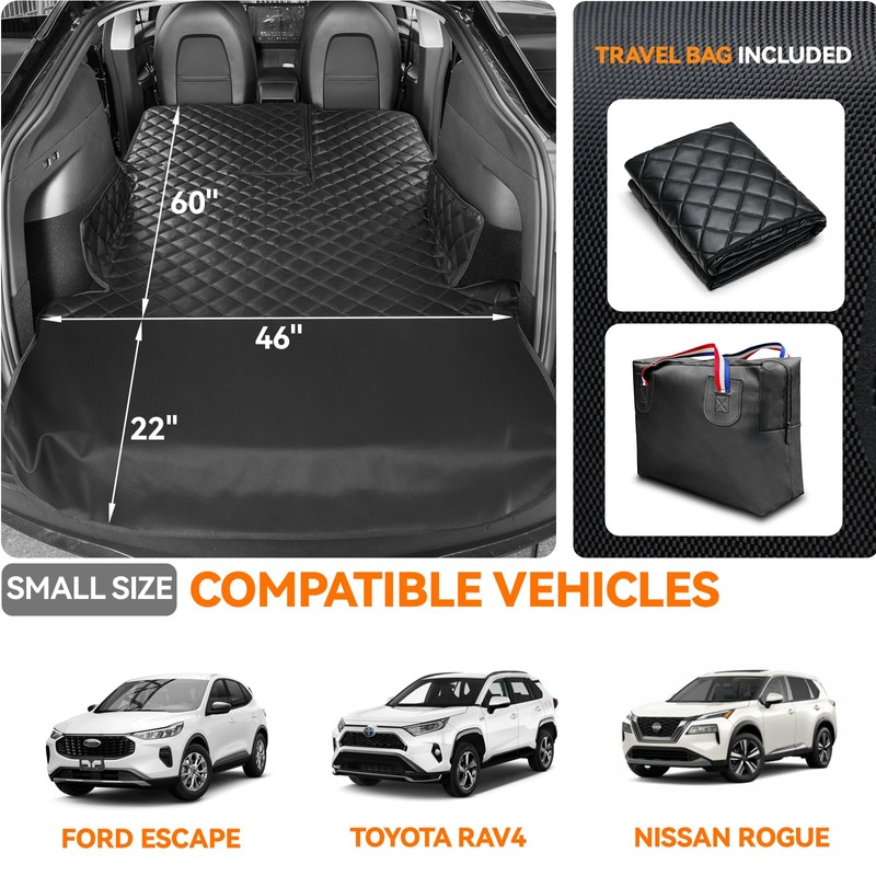 BisonCover Heavy-Duty Leather SUV Cargo Liner for Fold Down Split