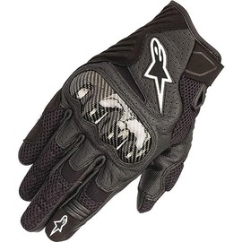 Black Sz XL Alpinestars SMX-1 Air V2 Vented Leather Motorcycle Glove