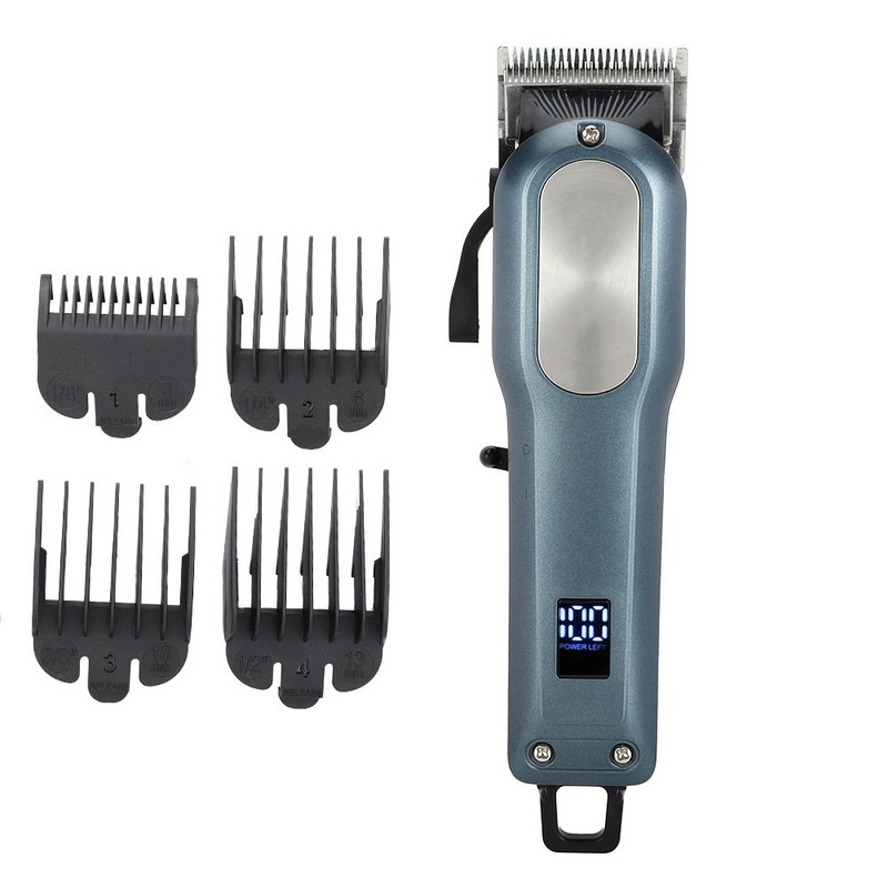 Rechargeable Household Electric Hair Clipper LCD Display Hair Cutter Cordless