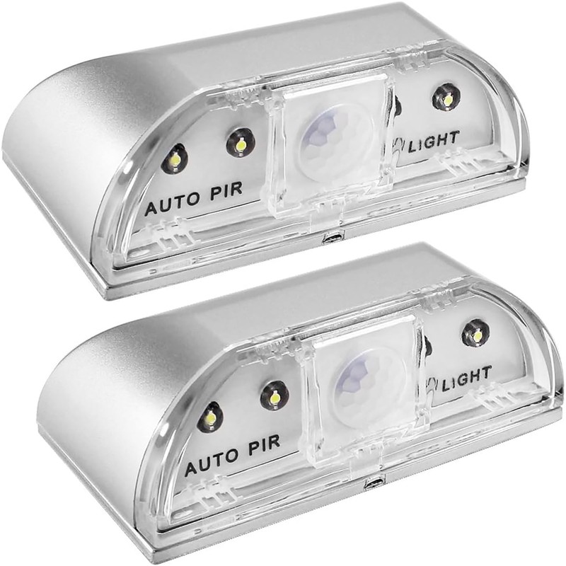 Keyhole Light,AMZSTAR 4LED Keyhole Lamp Infrared PIR Motion Detector Cabinet