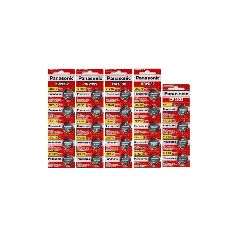 24 Panasonic CR2032 Batteries Lithium cr-2032 3V Coin Cell 4